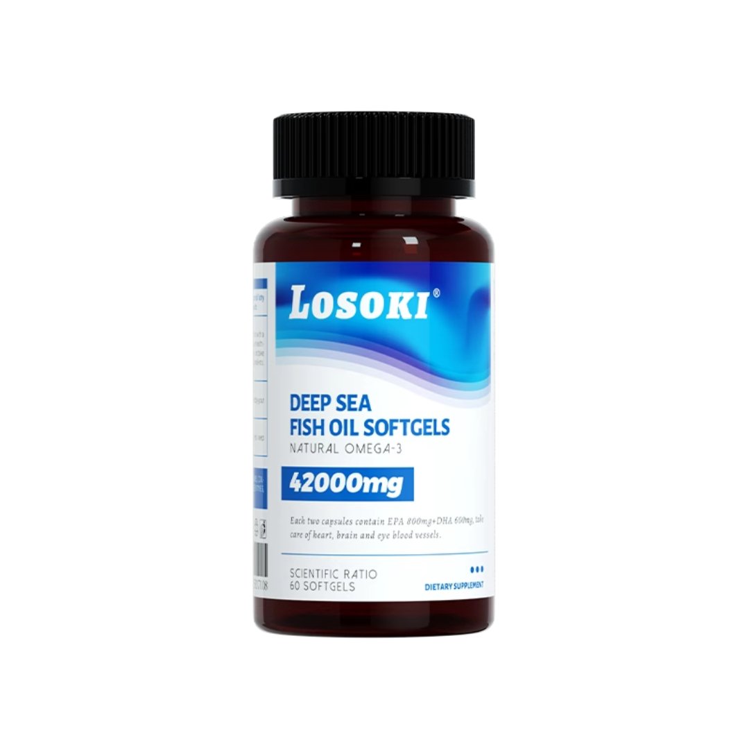 LOSOKI - 【LOSOKI】Omega - 3 深海魚油丸(60粒裝) - 營養補充劑